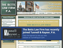 Tablet Screenshot of bettsdelawarelawyers.com